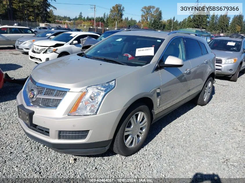 2011 Cadillac Srx Luxury Collection VIN: 3GYFNDEY5BS679366 Lot: 40464057