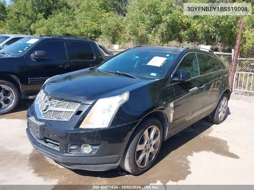 3GYFNBEY1BS519098 2011 Cadillac Srx Performance Collection