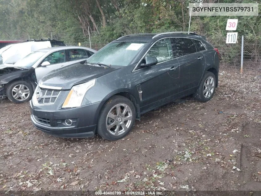 3GYFNFEY1BS579731 2011 Cadillac Srx Premium Collection