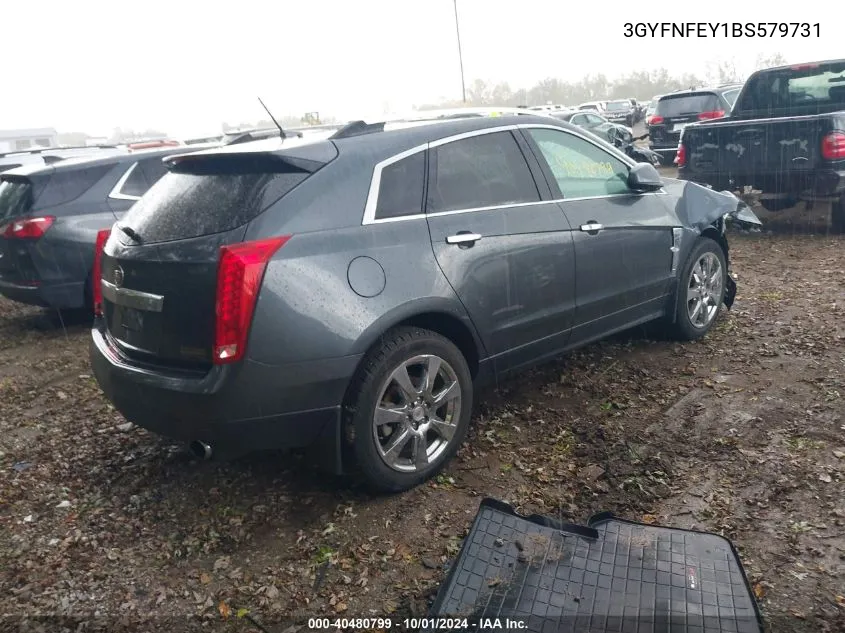 3GYFNFEY1BS579731 2011 Cadillac Srx Premium Collection