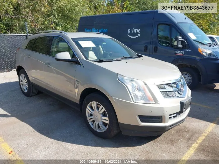 2011 Cadillac Srx Luxury Collection VIN: 3GYFNAEY9BS643677 Lot: 40500488