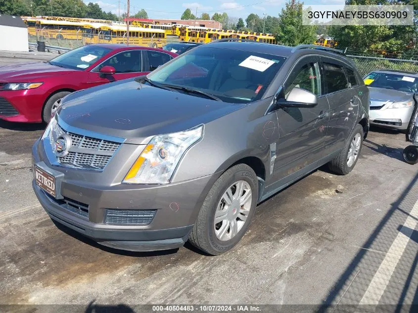 2011 Cadillac Srx Luxury Collection VIN: 3GYFNAEY5BS630909 Lot: 40504483