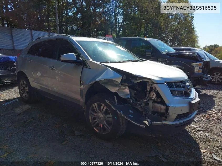 2011 Cadillac Srx Luxury Collection VIN: 3GYFNAEY3BS516505 Lot: 40577326