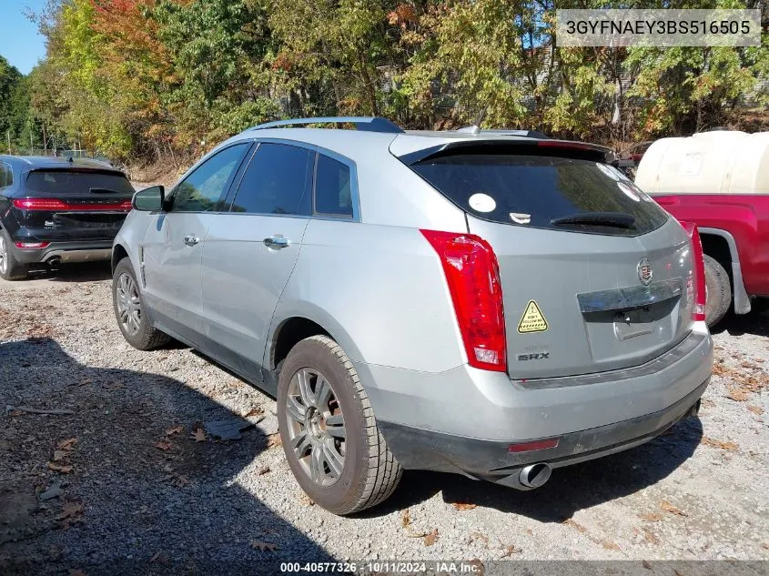 2011 Cadillac Srx Luxury Collection VIN: 3GYFNAEY3BS516505 Lot: 40577326