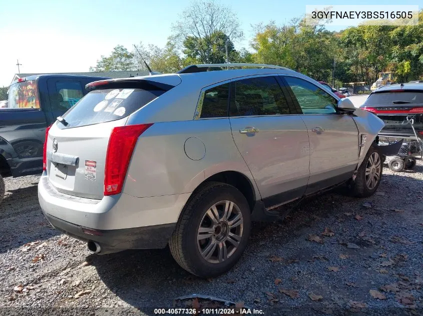 2011 Cadillac Srx Luxury Collection VIN: 3GYFNAEY3BS516505 Lot: 40577326