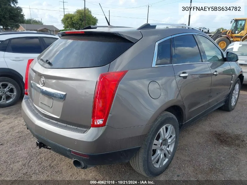 3GYFNAEY5BS634782 2011 Cadillac Srx Luxury Collection