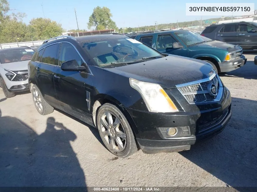 2011 Cadillac Srx Performance Collection VIN: 3GYFNBEY4BS597150 Lot: 40623408