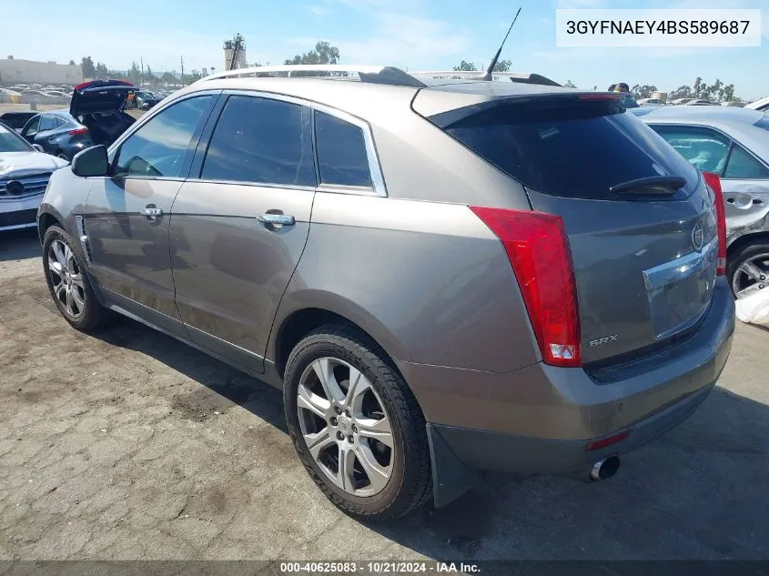 3GYFNAEY4BS589687 2011 Cadillac Srx Luxury Collection