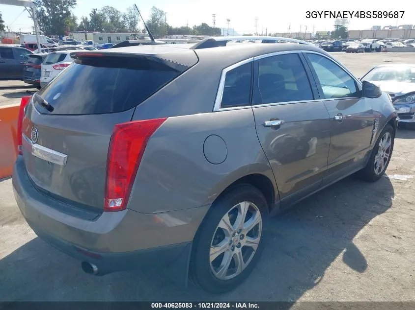 2011 Cadillac Srx Luxury Collection VIN: 3GYFNAEY4BS589687 Lot: 40625083