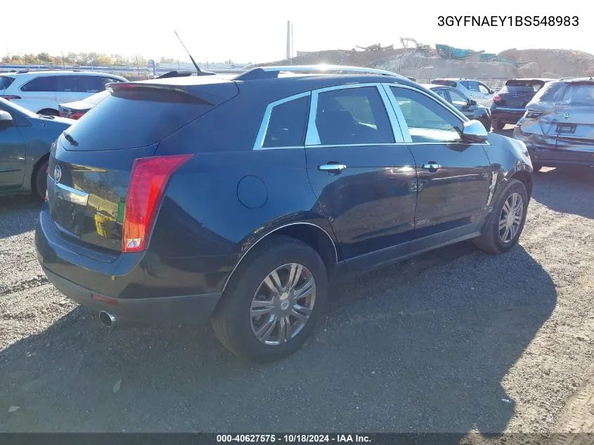 3GYFNAEY1BS548983 2011 Cadillac Srx Luxury Collection