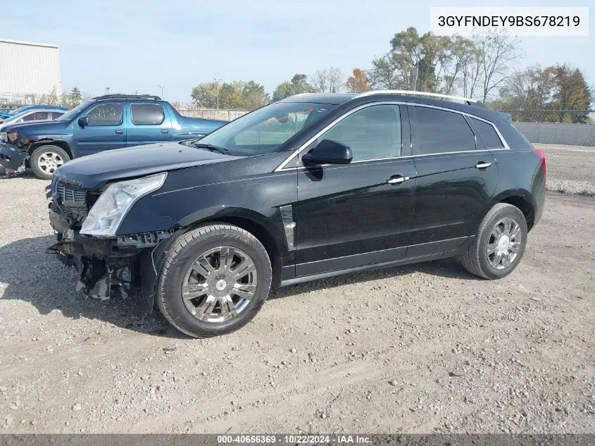 3GYFNDEY9BS678219 2011 Cadillac Srx Luxury Collection