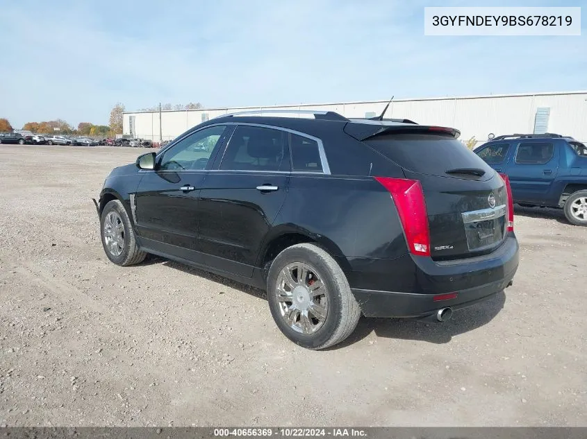 3GYFNDEY9BS678219 2011 Cadillac Srx Luxury Collection