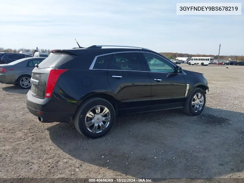 3GYFNDEY9BS678219 2011 Cadillac Srx Luxury Collection