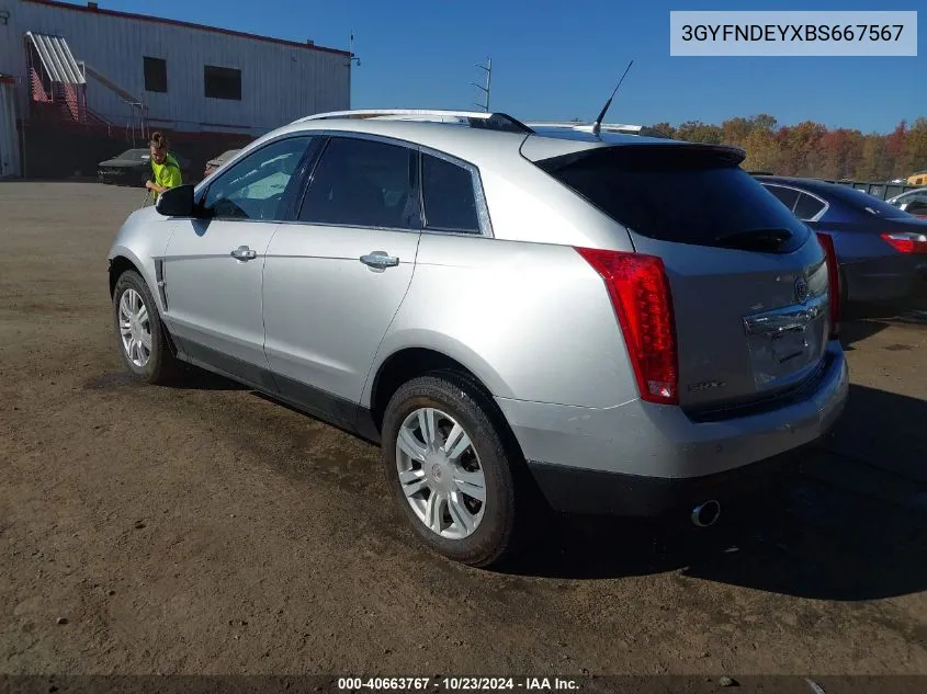 3GYFNDEYXBS667567 2011 Cadillac Srx Luxury Collection