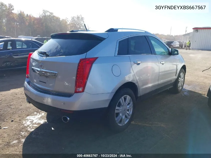 2011 Cadillac Srx Luxury Collection VIN: 3GYFNDEYXBS667567 Lot: 40663767