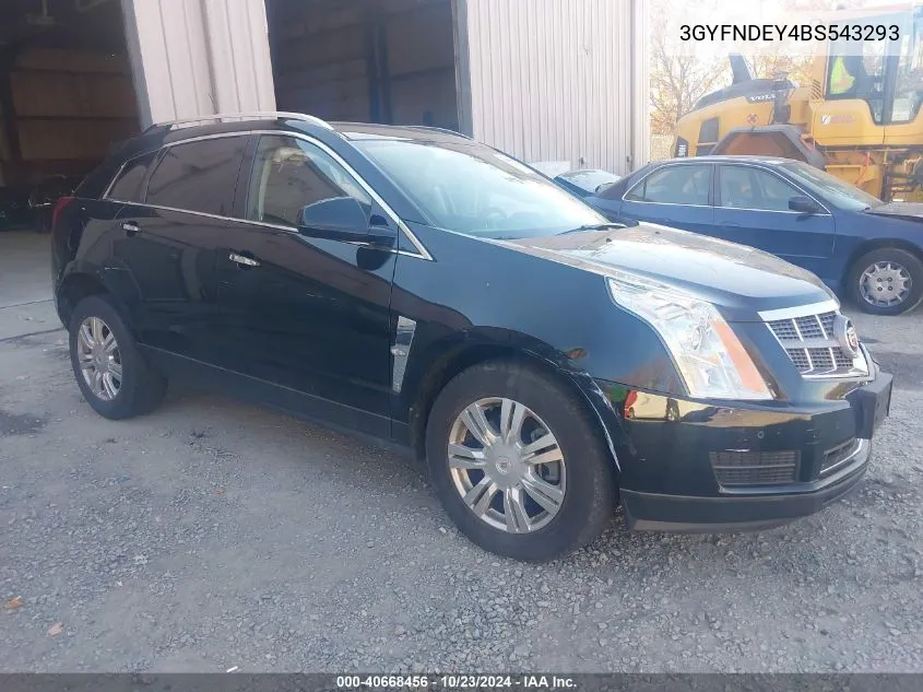 3GYFNDEY4BS543293 2011 Cadillac Srx Luxury Collection