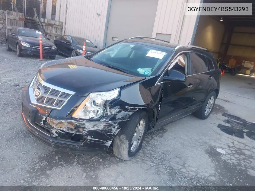 3GYFNDEY4BS543293 2011 Cadillac Srx Luxury Collection