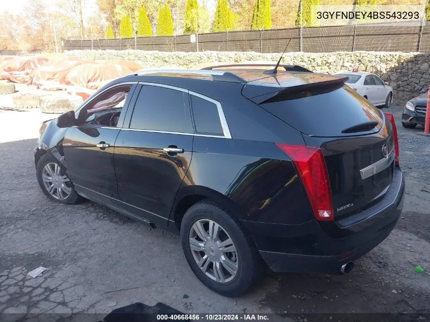 2011 Cadillac Srx Luxury Collection VIN: 3GYFNDEY4BS543293 Lot: 40668456