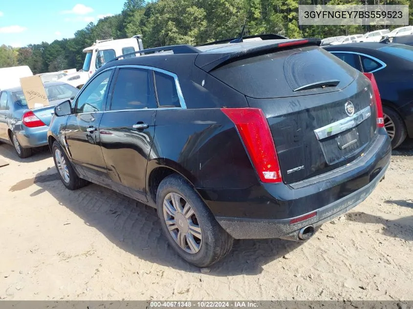 2011 Cadillac Srx Standard VIN: 3GYFNGEY7BS559523 Lot: 40671348