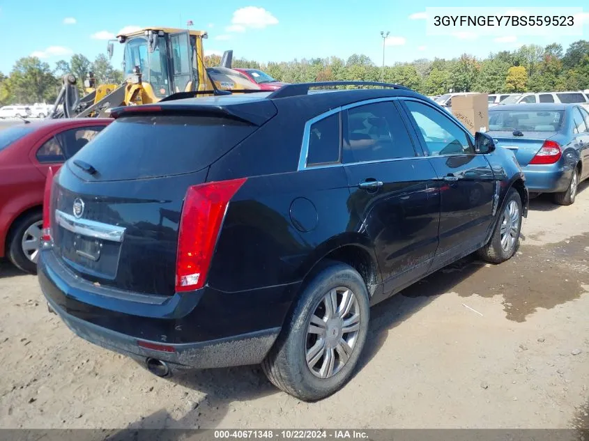 3GYFNGEY7BS559523 2011 Cadillac Srx Standard