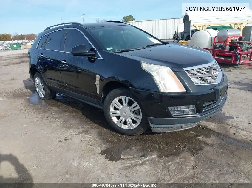 2011 Cadillac Srx Standard VIN: 3GYFNGEY2BS661974 Lot: 40704577