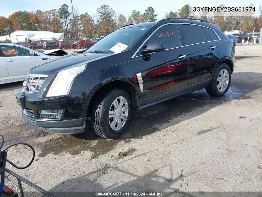 2011 Cadillac Srx Standard VIN: 3GYFNGEY2BS661974 Lot: 40704577