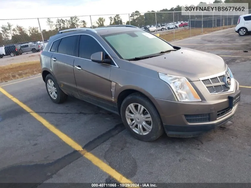 2011 Cadillac Srx Luxury Collection VIN: 3GYFNAEY1BS677662 Lot: 40711865