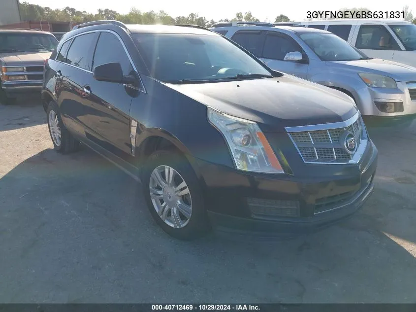 2011 Cadillac Srx Standard VIN: 3GYFNGEY6BS631831 Lot: 40712469