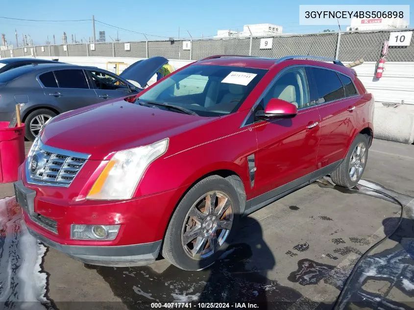 2011 Cadillac Srx Premium Collection VIN: 3GYFNCEY4BS506898 Lot: 40717741