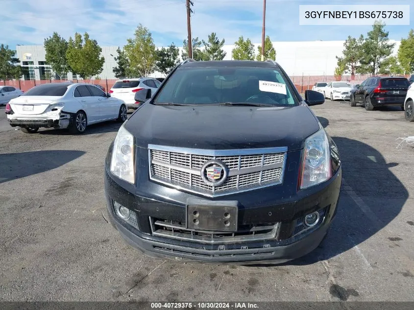 2011 Cadillac Srx Performance Collection VIN: 3GYFNBEY1BS675738 Lot: 40729375