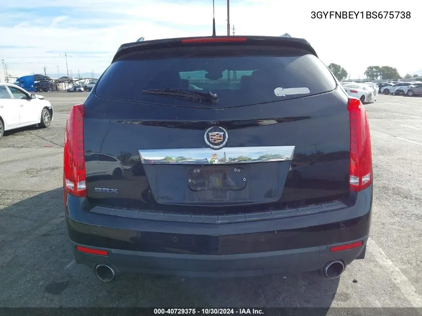 2011 Cadillac Srx Performance Collection VIN: 3GYFNBEY1BS675738 Lot: 40729375