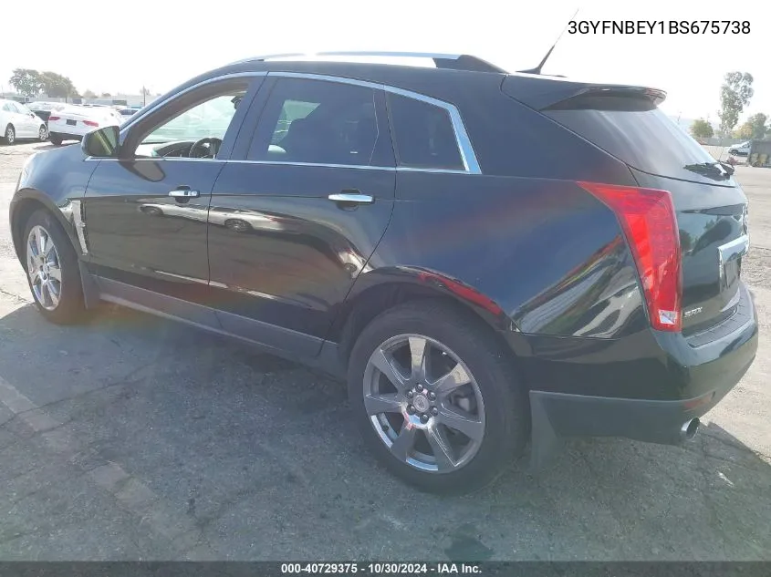 2011 Cadillac Srx Performance Collection VIN: 3GYFNBEY1BS675738 Lot: 40729375