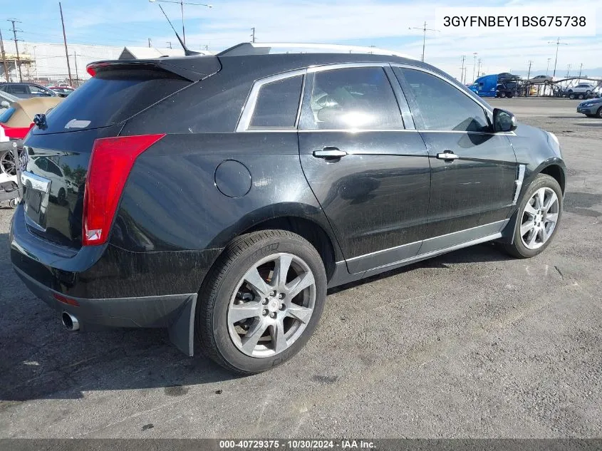 2011 Cadillac Srx Performance Collection VIN: 3GYFNBEY1BS675738 Lot: 40729375