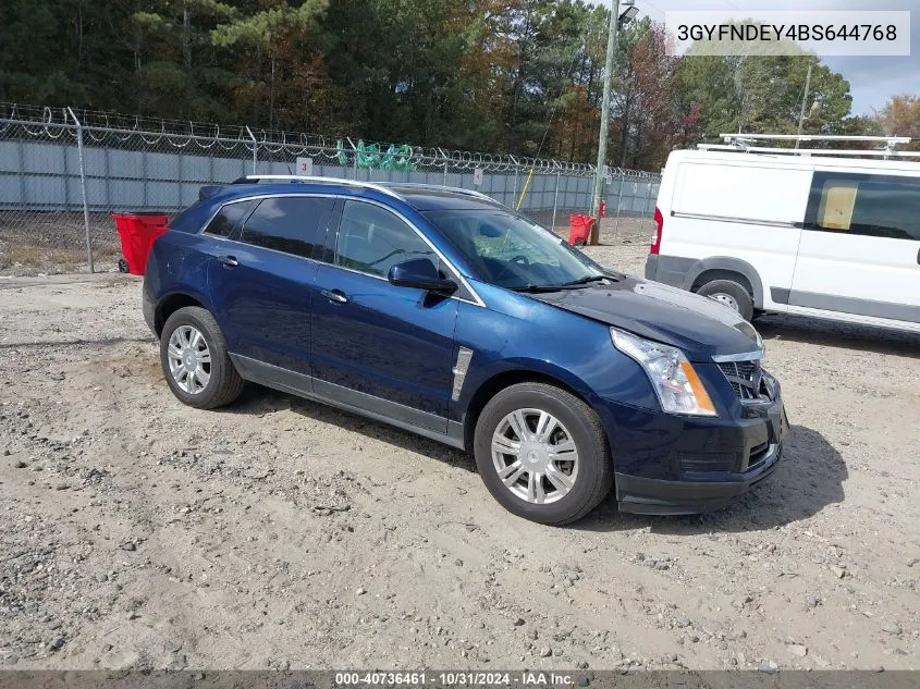 2011 Cadillac Srx Luxury Collection VIN: 3GYFNDEY4BS644768 Lot: 40736461