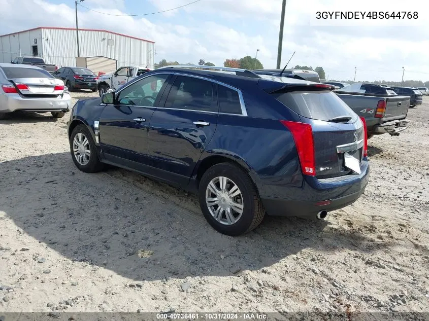 2011 Cadillac Srx Luxury Collection VIN: 3GYFNDEY4BS644768 Lot: 40736461