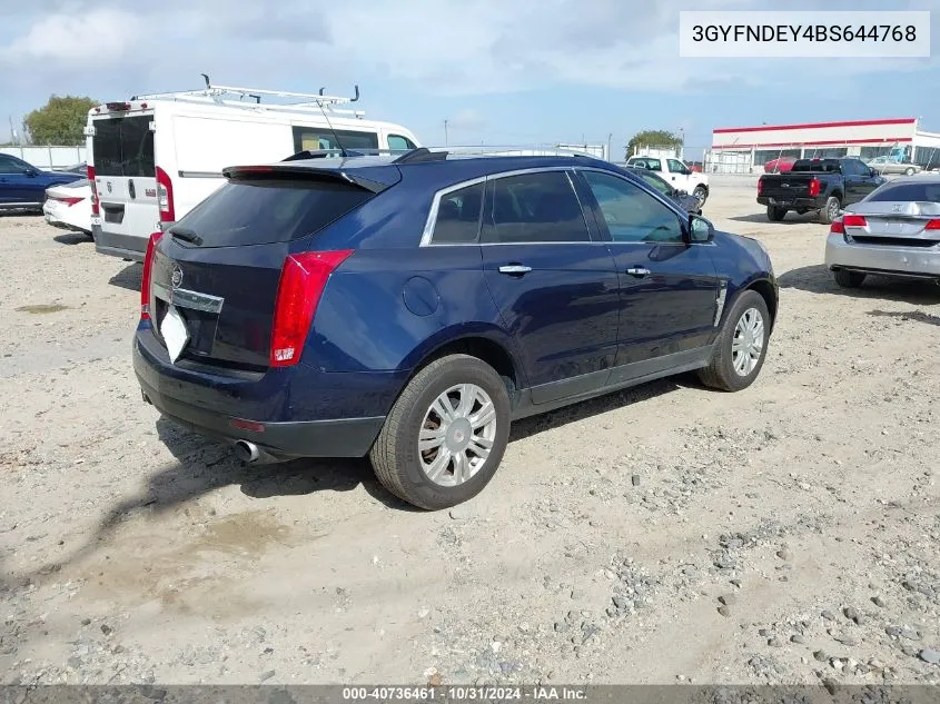 2011 Cadillac Srx Luxury Collection VIN: 3GYFNDEY4BS644768 Lot: 40736461