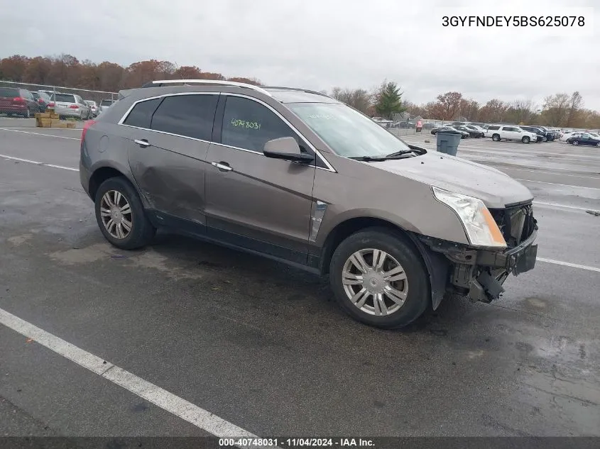 2011 Cadillac Srx Luxury Collection VIN: 3GYFNDEY5BS625078 Lot: 40748031