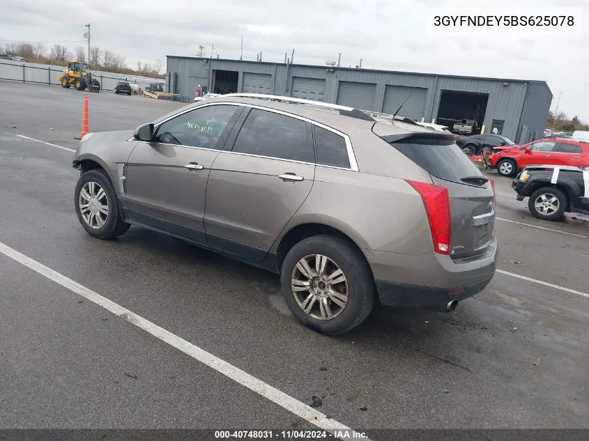 2011 Cadillac Srx Luxury Collection VIN: 3GYFNDEY5BS625078 Lot: 40748031