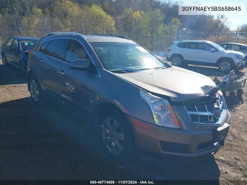 2011 Cadillac Srx Luxury Collection VIN: 3GYFNAEY5BS658645 Lot: 40774089