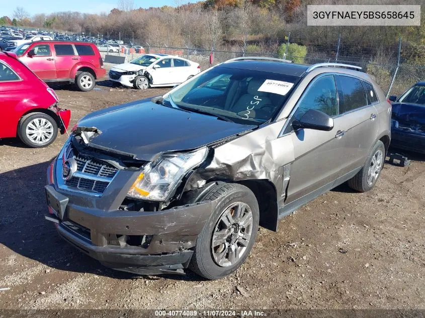 2011 Cadillac Srx Luxury Collection VIN: 3GYFNAEY5BS658645 Lot: 40774089