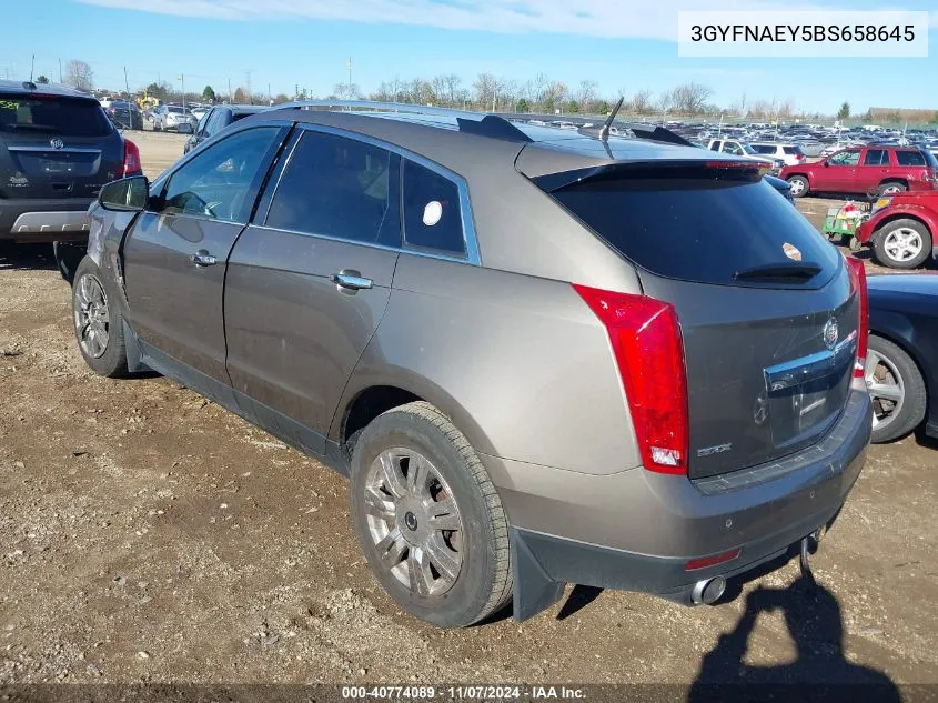 2011 Cadillac Srx Luxury Collection VIN: 3GYFNAEY5BS658645 Lot: 40774089