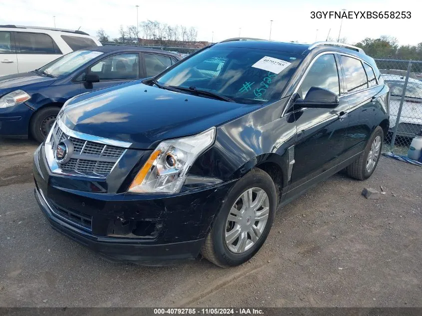 2011 Cadillac Srx Luxury Collection VIN: 3GYFNAEYXBS658253 Lot: 40792785