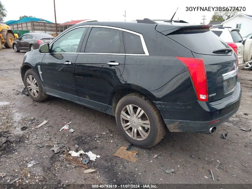 3GYFNAEY3BS677470 2011 Cadillac Srx Luxury Collection