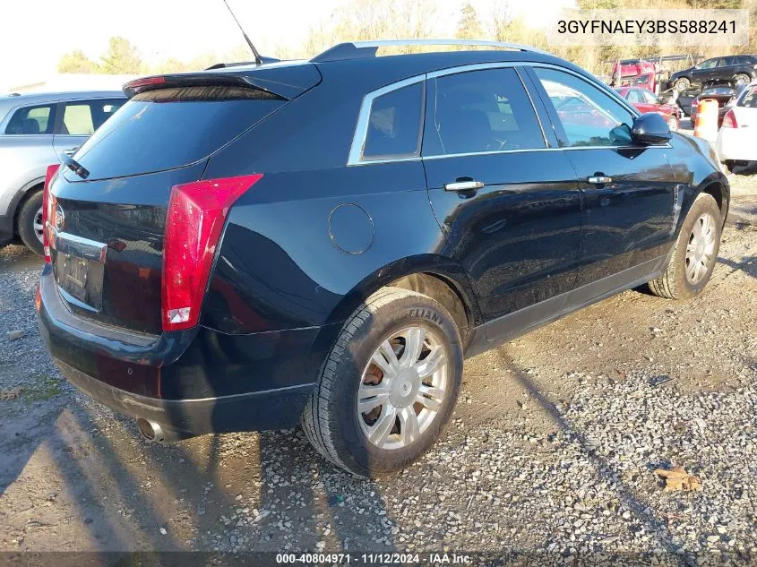 2011 Cadillac Srx Luxury Collection VIN: 3GYFNAEY3BS588241 Lot: 40804971