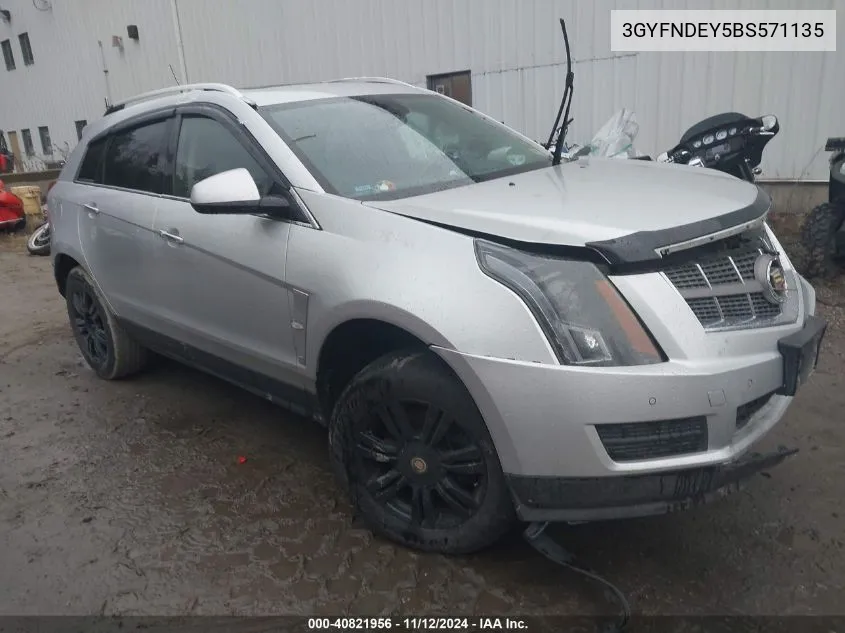 2011 Cadillac Srx Luxury Collection VIN: 3GYFNDEY5BS571135 Lot: 40821956