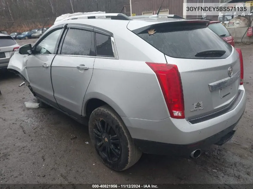 2011 Cadillac Srx Luxury Collection VIN: 3GYFNDEY5BS571135 Lot: 40821956