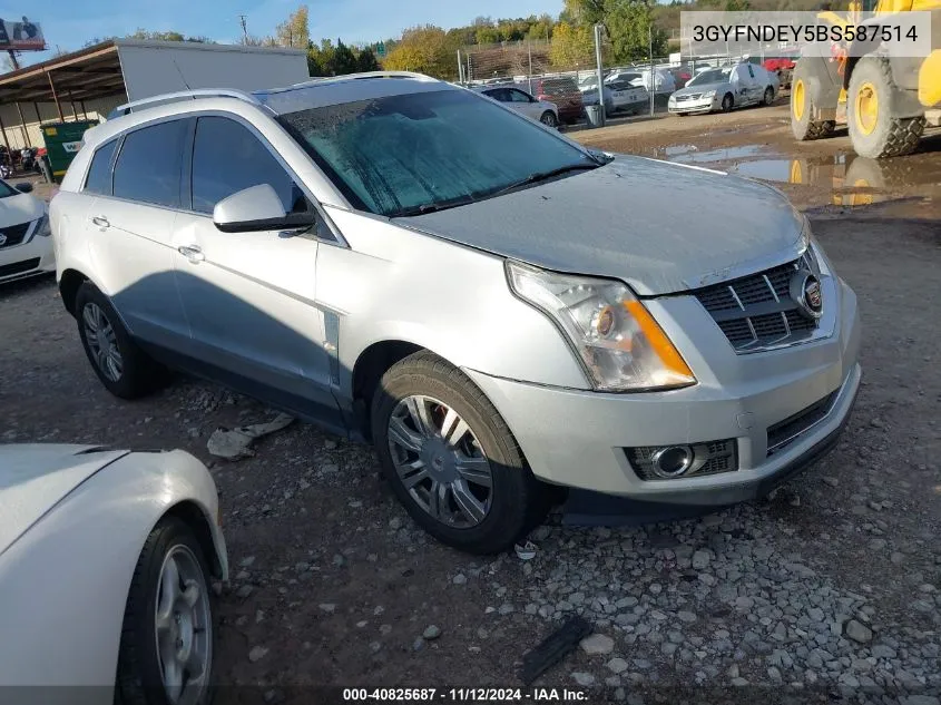 2011 Cadillac Srx Luxury Collection VIN: 3GYFNDEY5BS587514 Lot: 40825687