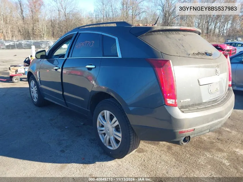 2011 Cadillac Srx Standard VIN: 3GYFNGEY8BS537983 Lot: 40849713