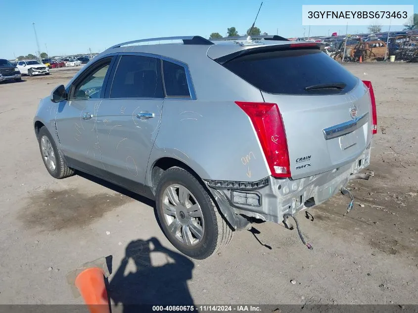 3GYFNAEY8BS673463 2011 Cadillac Srx Luxury Collection