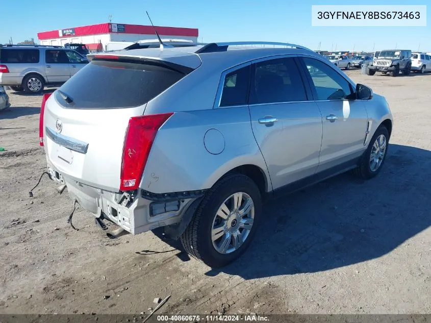 3GYFNAEY8BS673463 2011 Cadillac Srx Luxury Collection